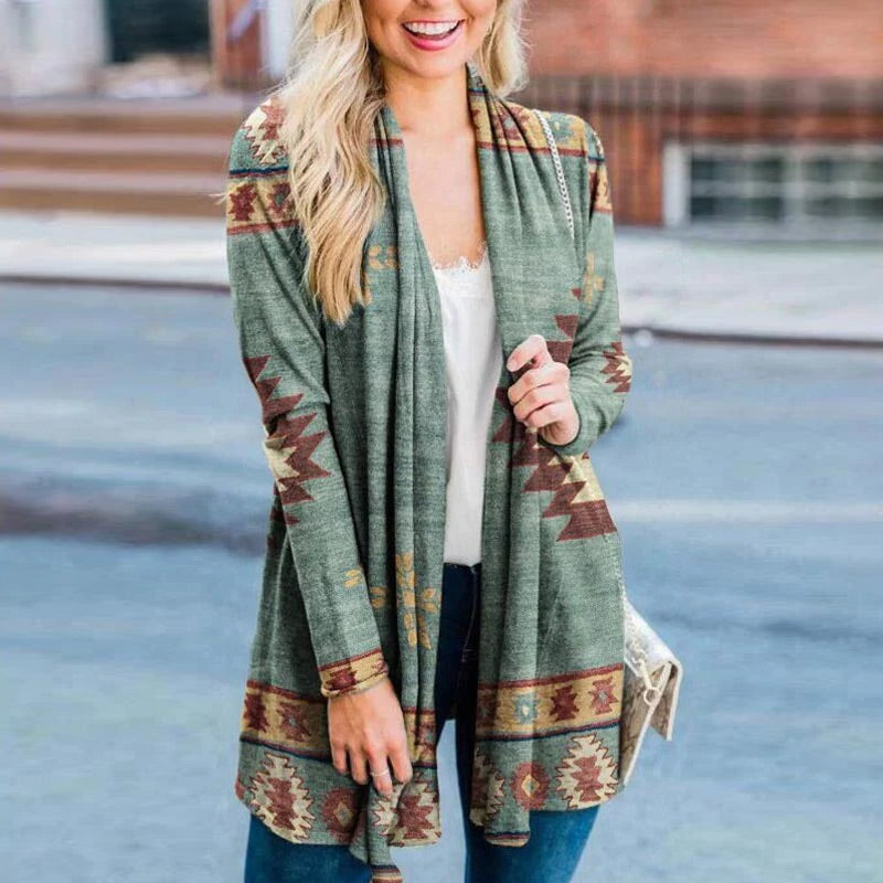 Long Sleeves Boho Printed Cardigan | Nomadzens