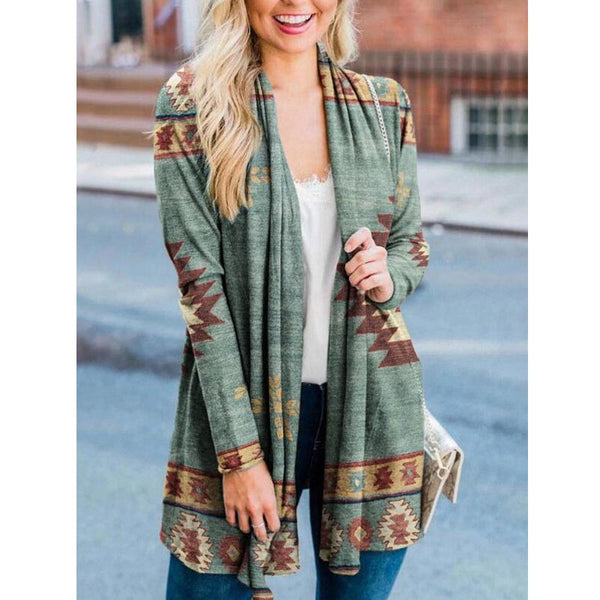 Long Sleeves Boho Printed Cardigan | Nomadzens